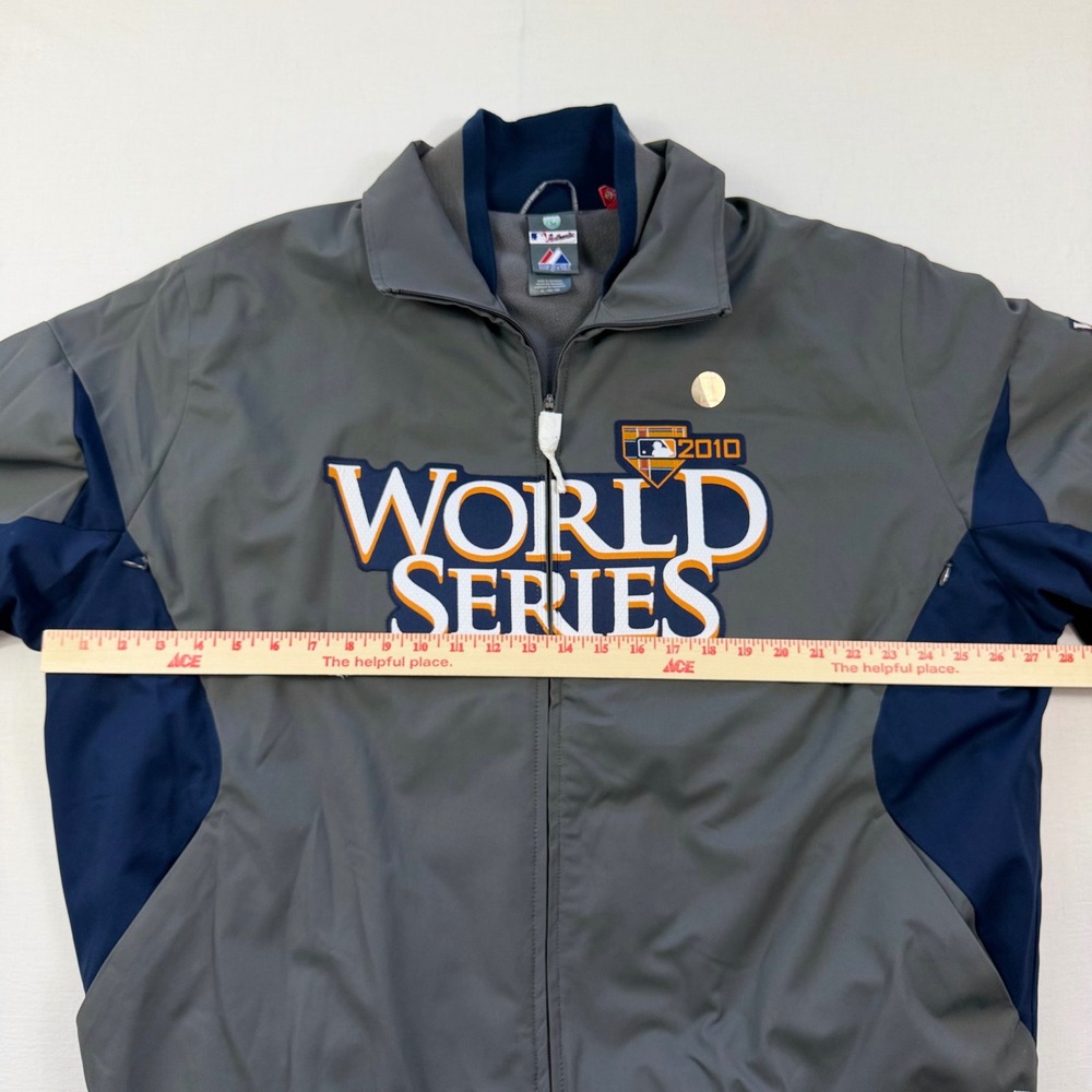 2010 World Series Jacket Mens XL MLB Majestic San Francisco Giants Dugout Issue - Picture 8 of 12
